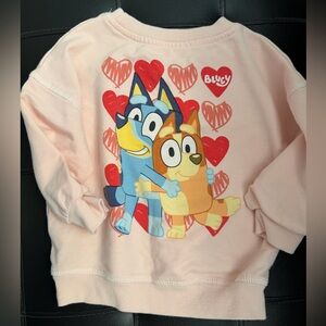 Kids' Pink Bluey Graphic Sweatshirt